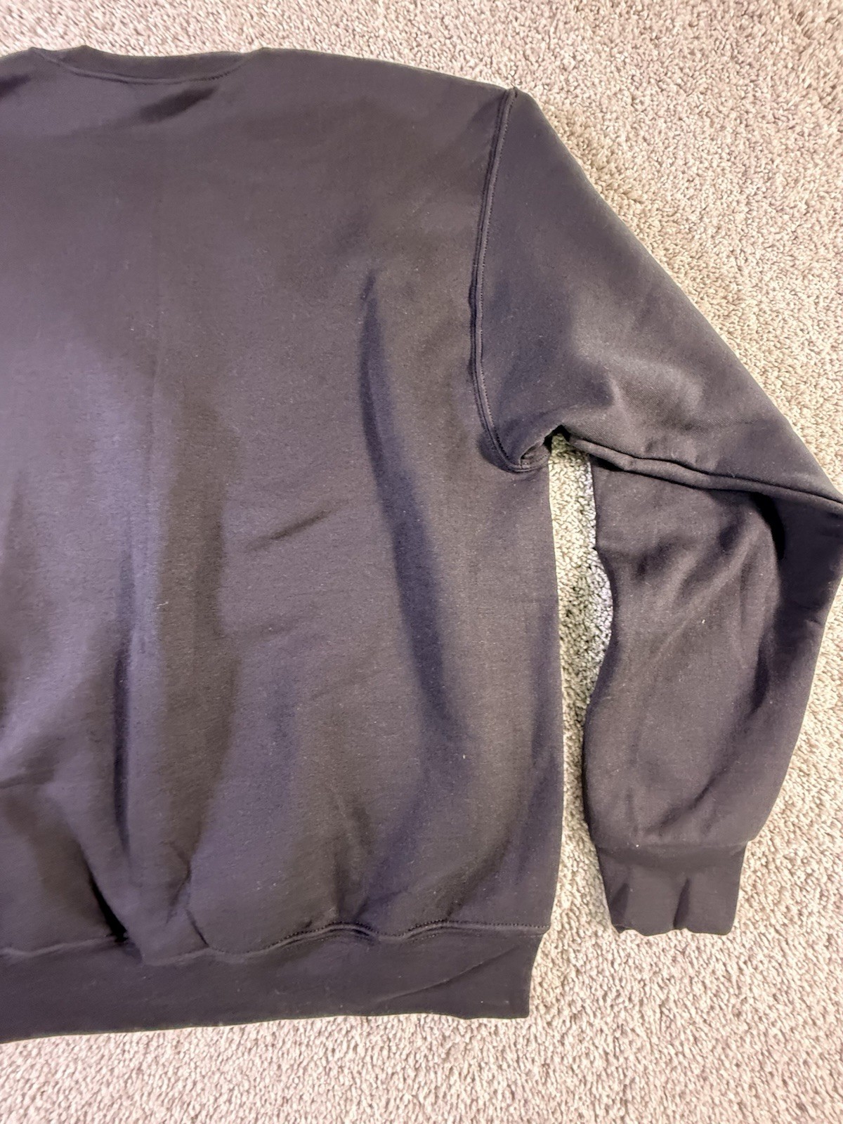 Champion S0888 Size M Men’s Powerblend Fleece Pullover Sweatshirt – Black