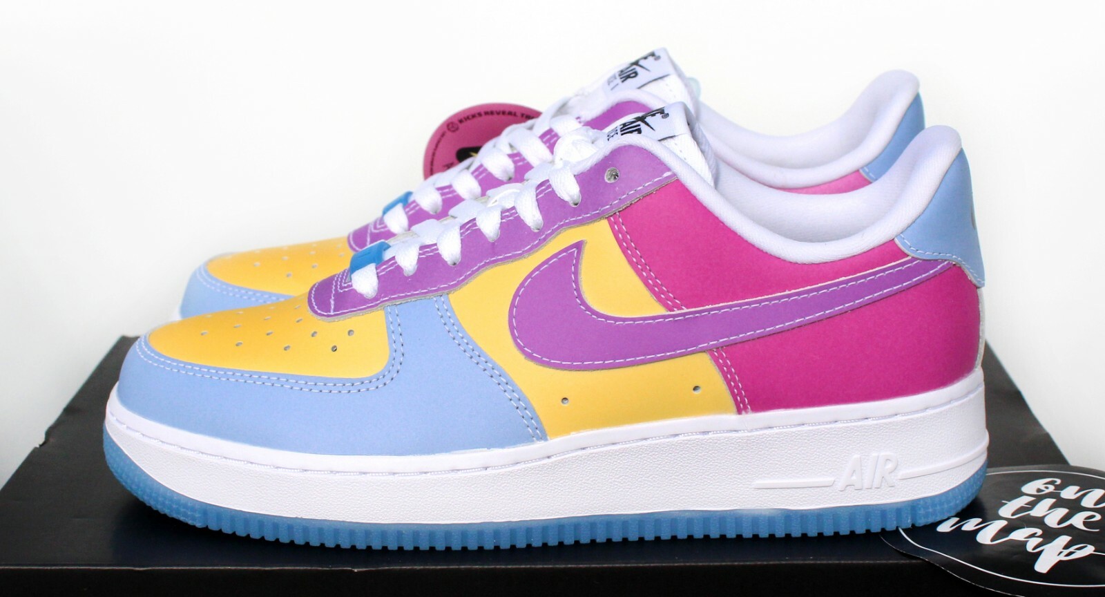 Nike Air Force 1 07 LX W UV Light Reactive Multi UK 3 4 5 6 7 8 9 10 11 US New