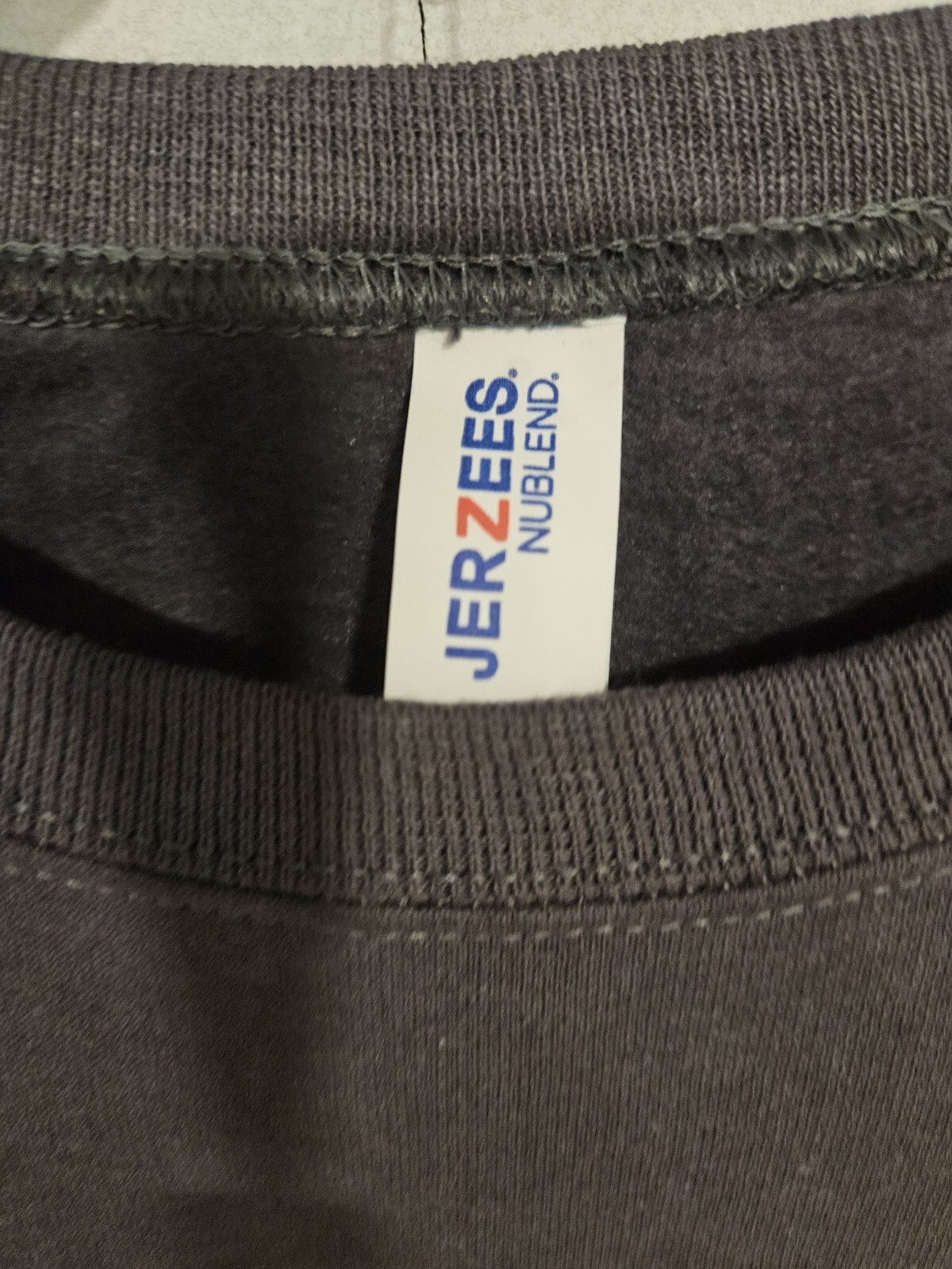 New Dunkin Donuts Sweatshirt Jerzees Nublend Grey Dunkin’ Logo Factory Packaged