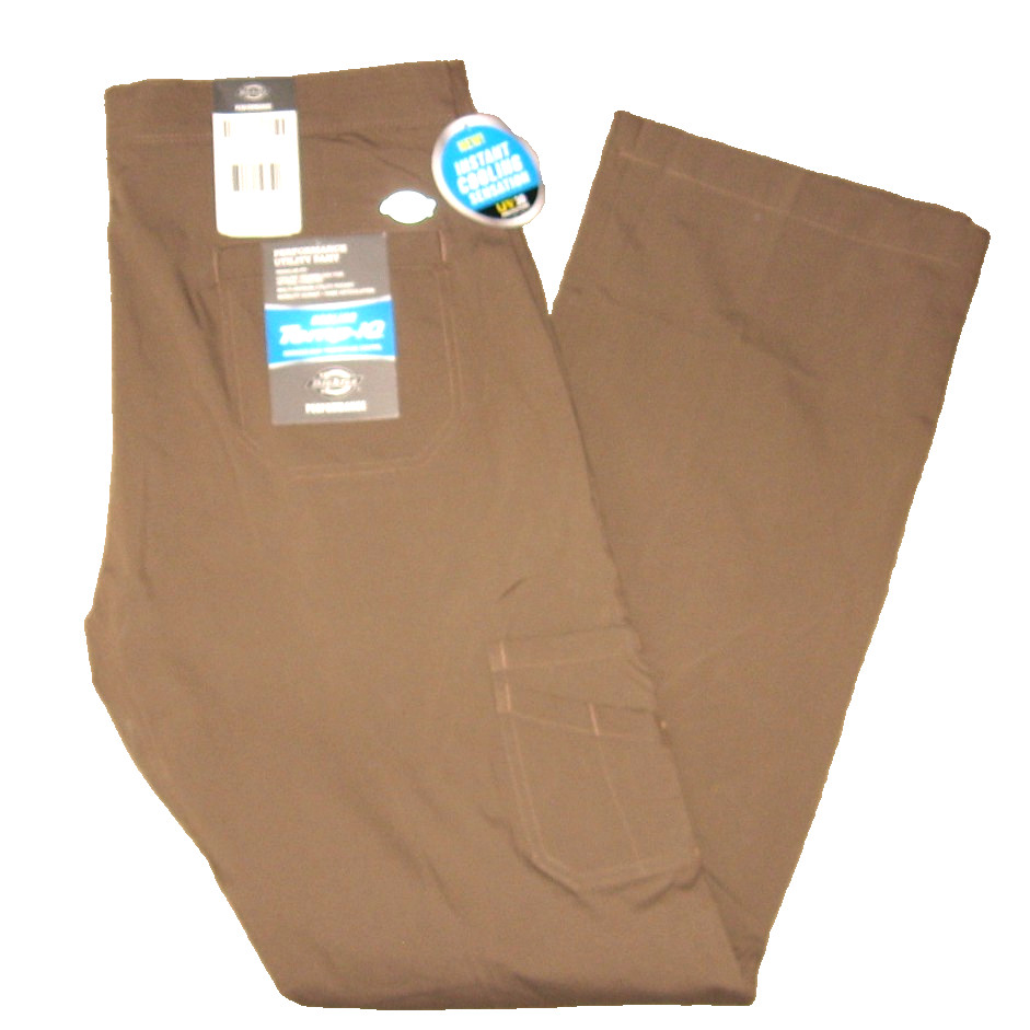 Mens Dickies Pants 34×34 Mushroom Performance Utility Pant Cooling Temp IQ New