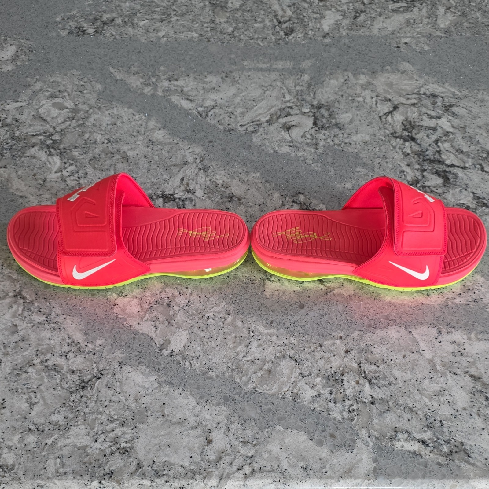 Vintage Nike LeBron James Air Max Slide Hyper Punch / Volt Cushion Men’s US 10
