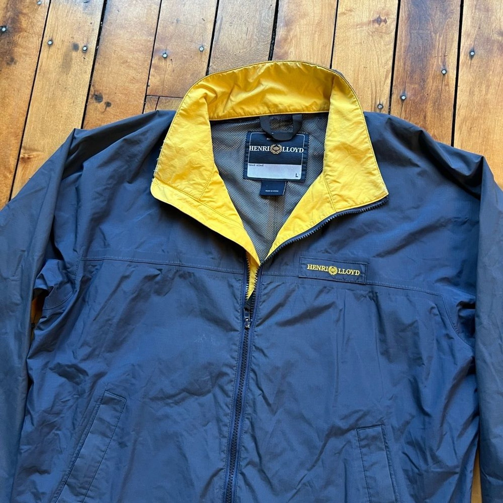 Henri Lloyd Men’s Large Sailing Jacket Navy Mesh Lined Windbreaker Nautical