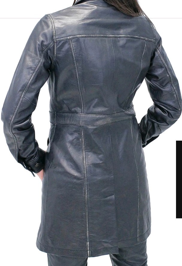 Jamming Leather – Vintage Black Extra Long Leather Coat