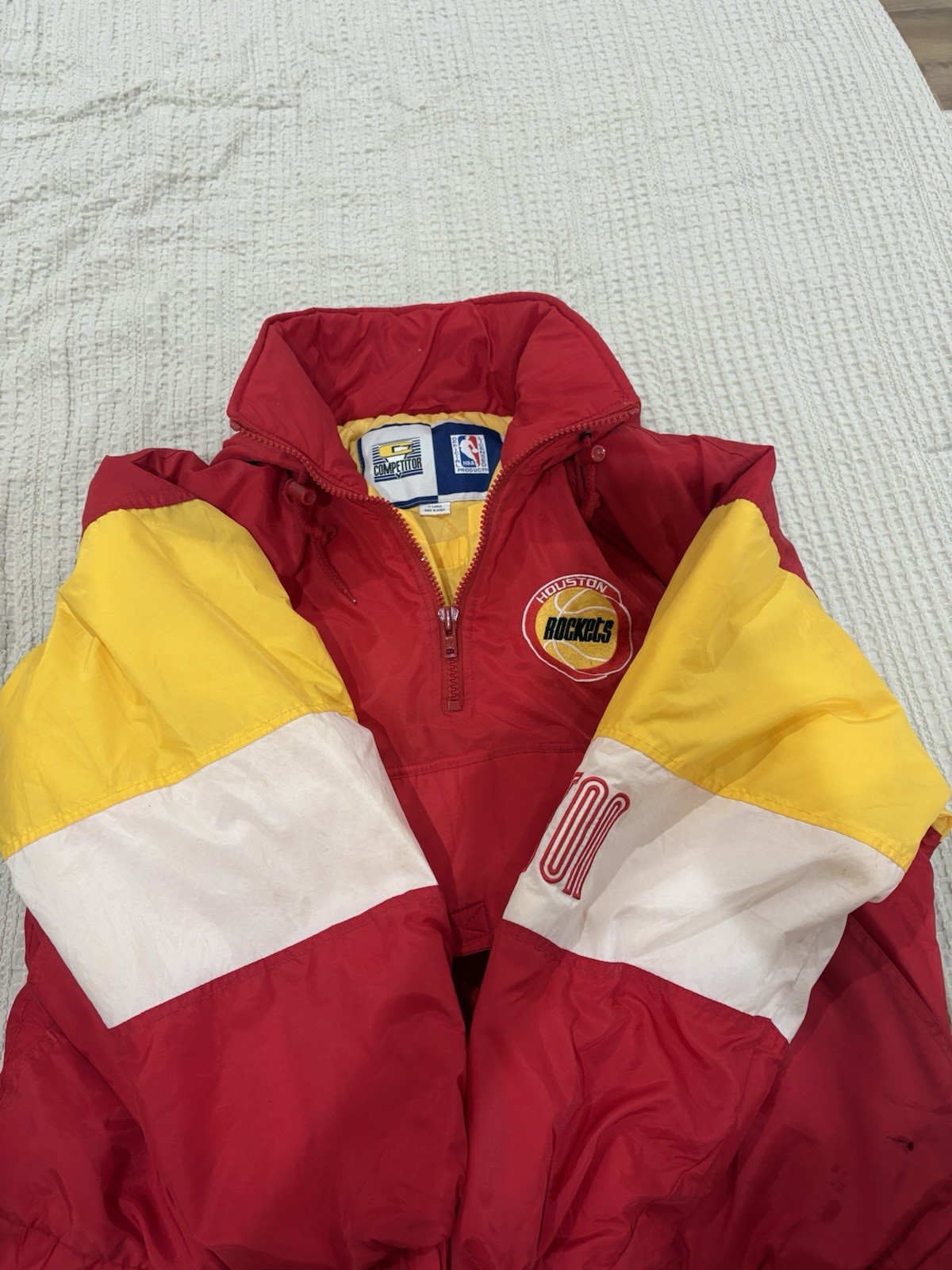 Vintage Houston’s Rockets Quarter Zip Puffer Jacket Men’s