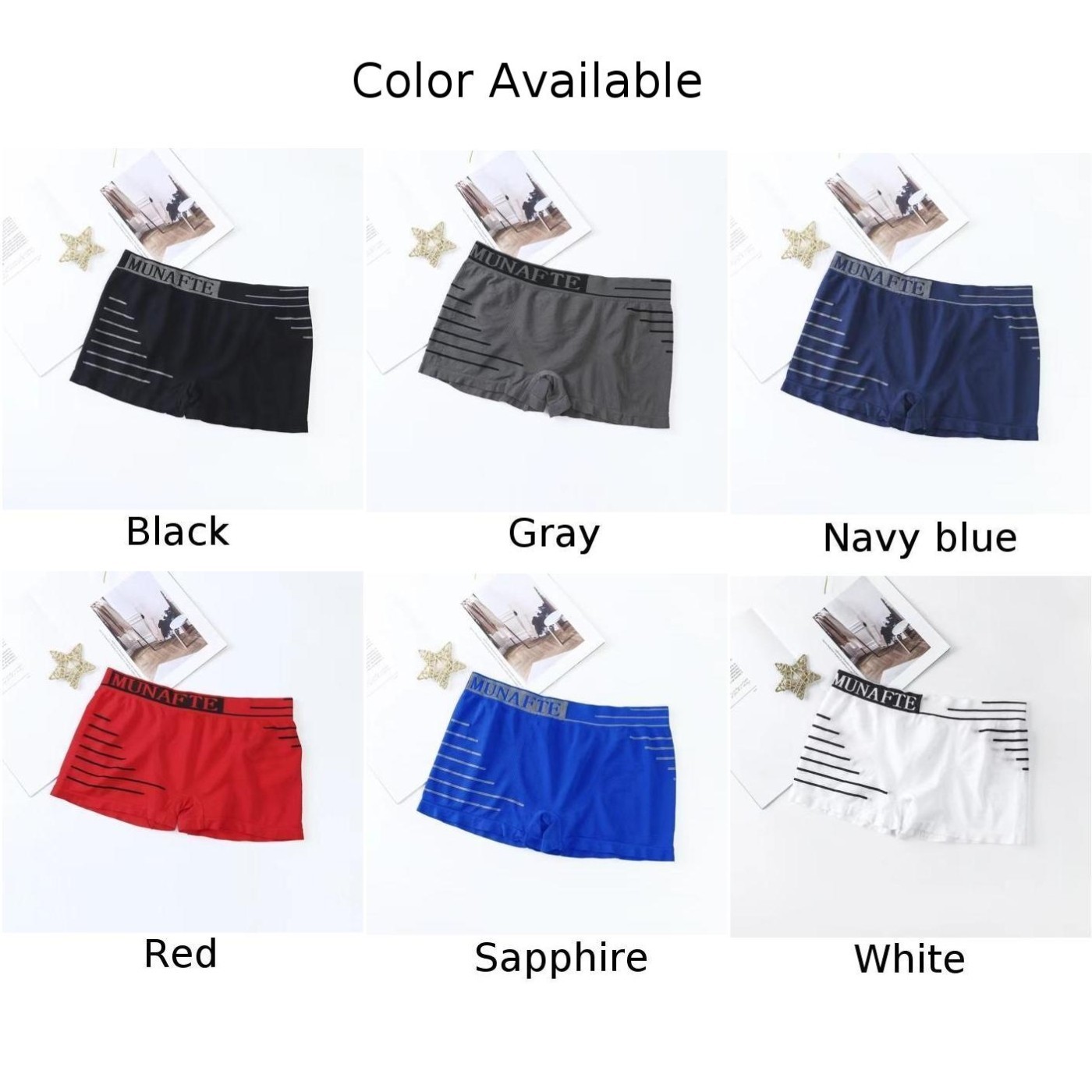 High Quality Mens Underwear Trunks Comfortable Middle Waist Sexy Shorts