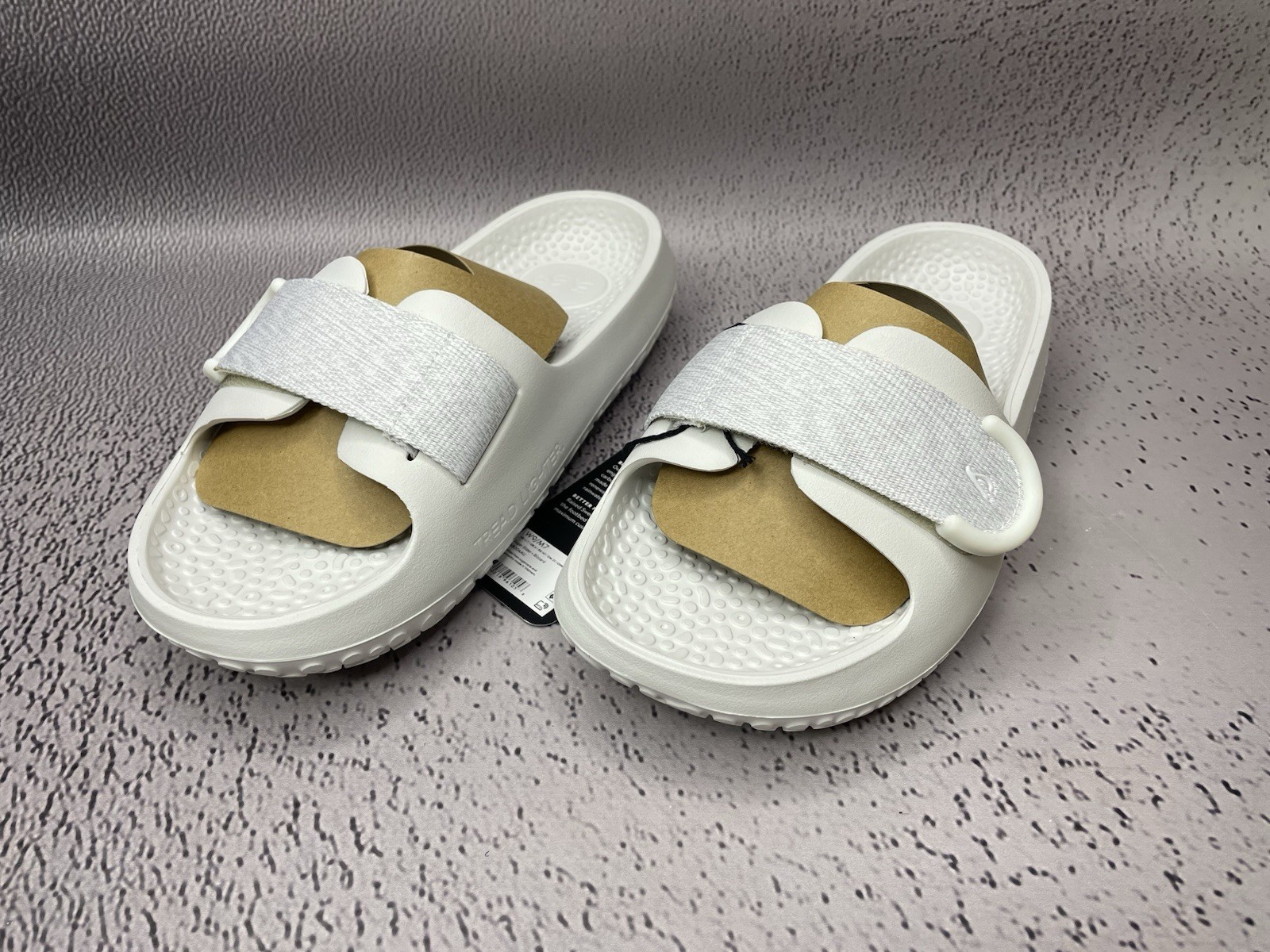 Allbirds Unisex Sugar Sliders Slide Sandals White Eco Friendly Size W 12 M 10