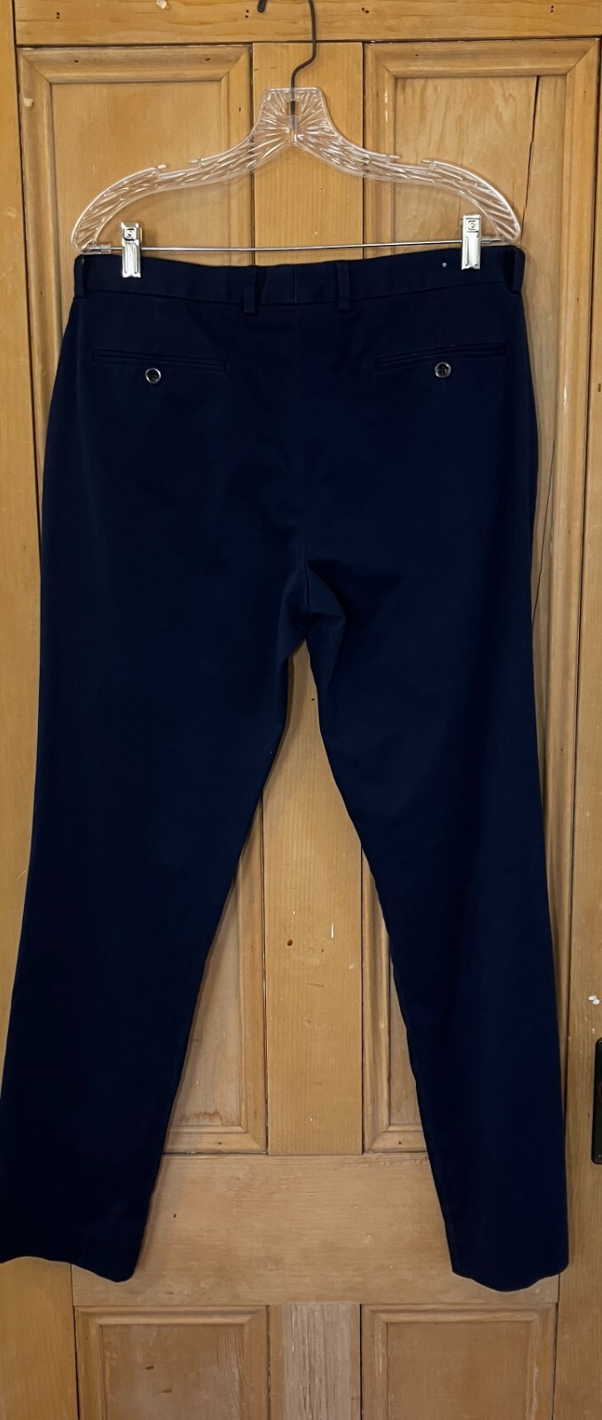 J.Crew Mens Bowery Stretch Slim Cotton Chino Work Pants Size 32×32 Blue AN NWT