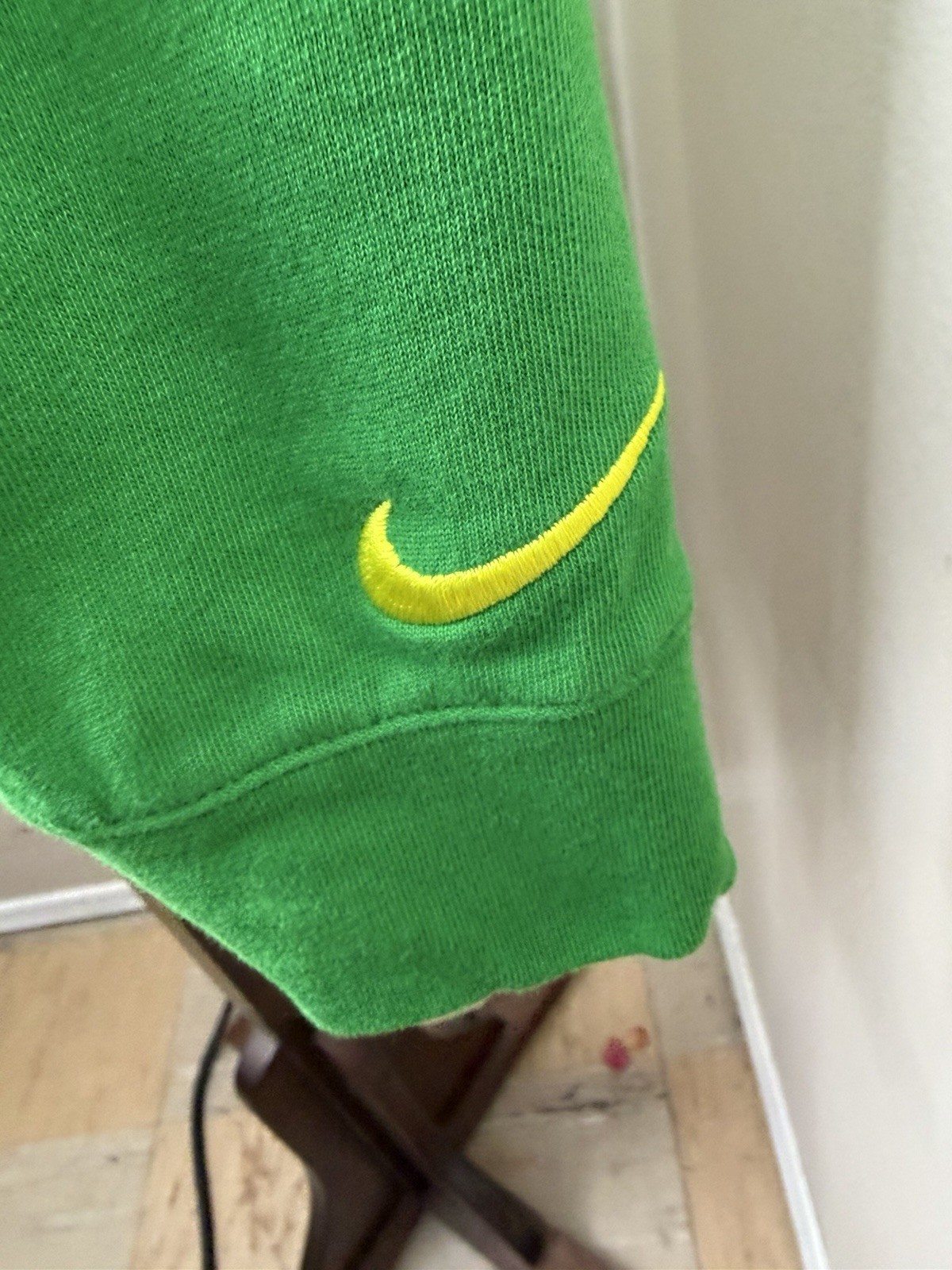 Nike Campus Collection Oregon Ducks Striped Piqué Polo Shirt Men’s XL LS Logo