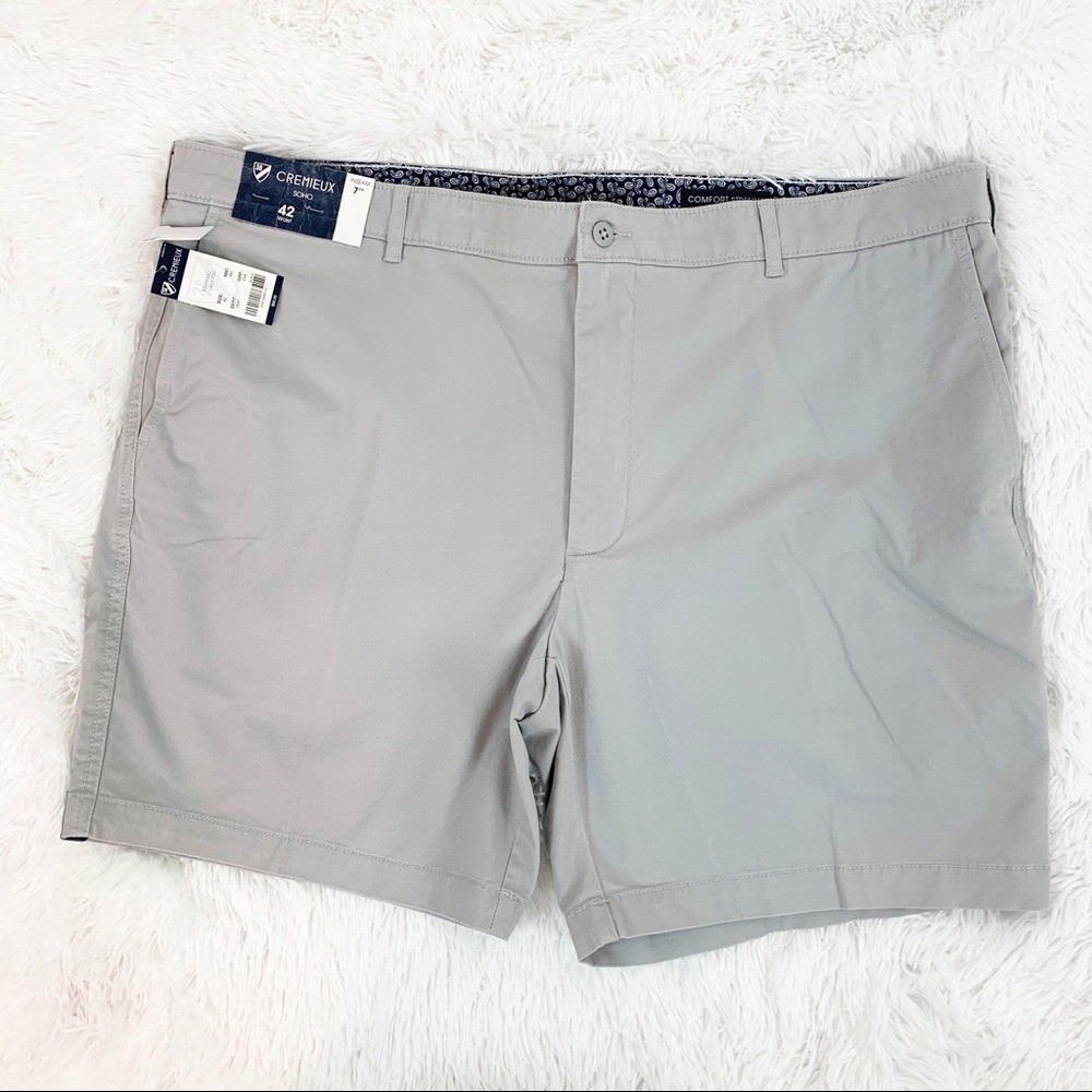 Cremieux New Men’s 7″ slim fit chino short size 42