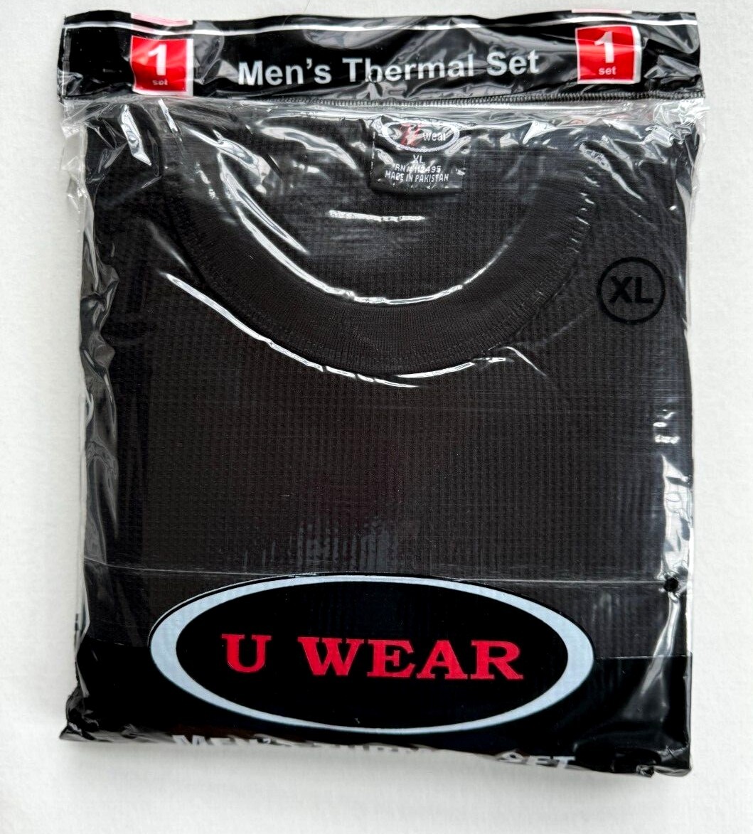 Men’s Mens Thermal Underwear Set 2PC Piece Top Bottom Long John Waffle Sm-4XL