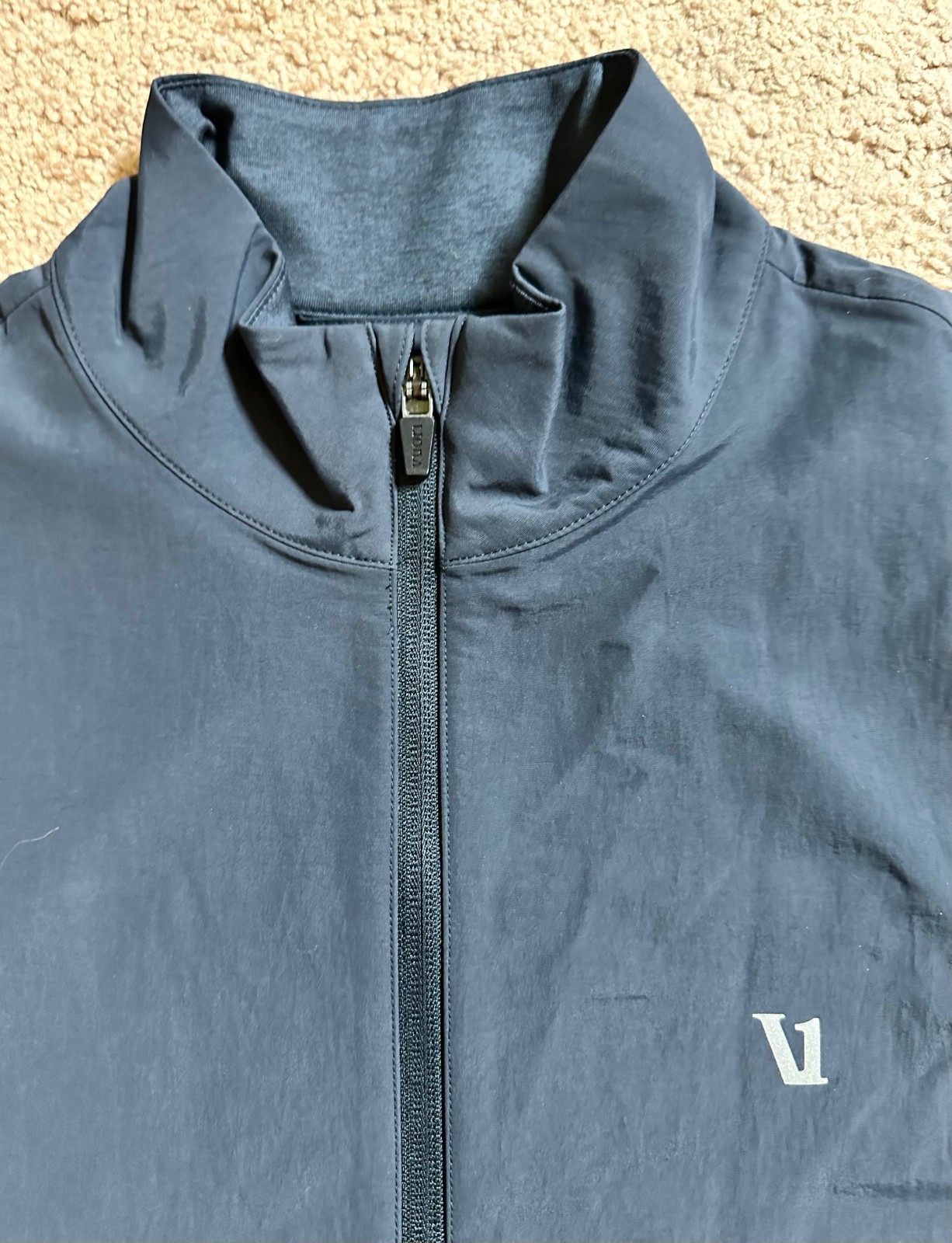 Vuori Men’s Sunday Element Vest INK HEATHER Blue sz Small NEW