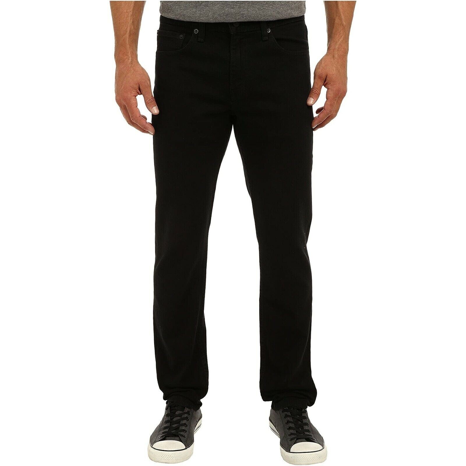 Levi’s 511 Men’s Slim Fit Stretch Sits Below Waist Jeans, Black, Size 30×29