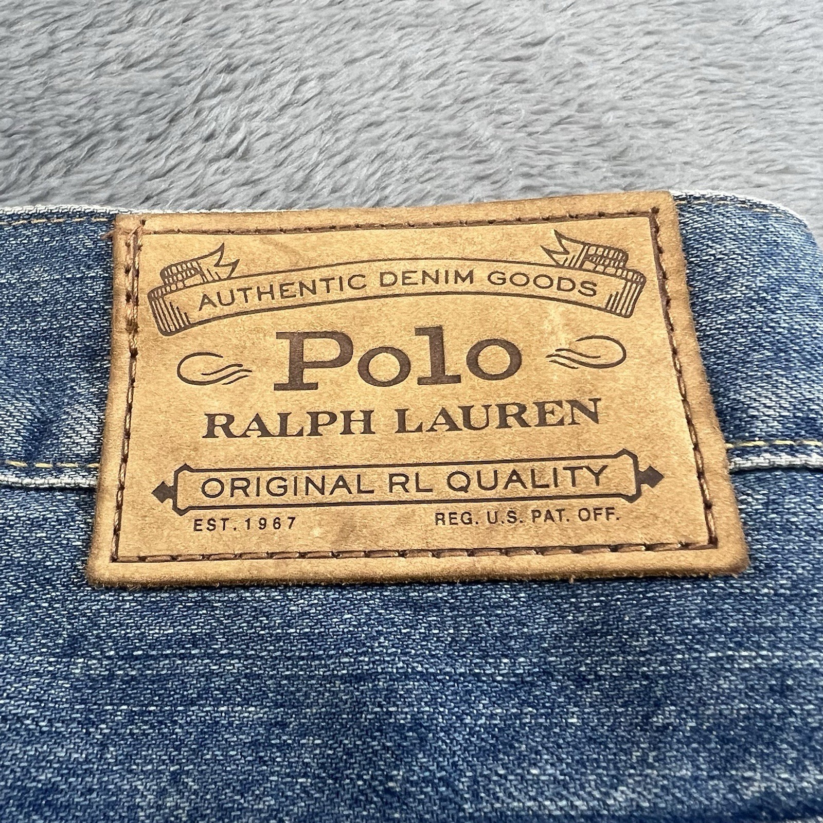 Polo Ralph Lauren Big & Tall Jeans 52B x 30 Hampton Relaxed Straight Leg NWT