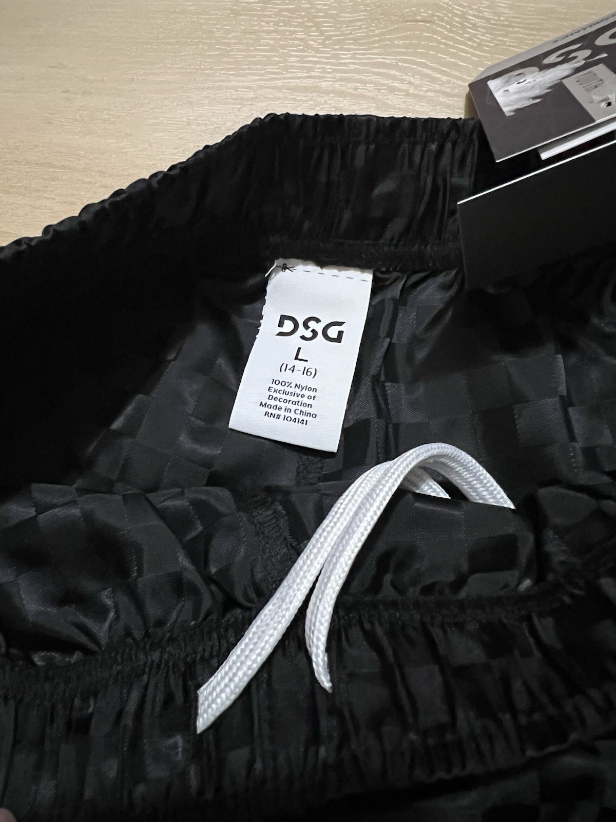 NWT DSG Woven Soccer Shorts Performance Boys Youth Sports Large Black Nylon