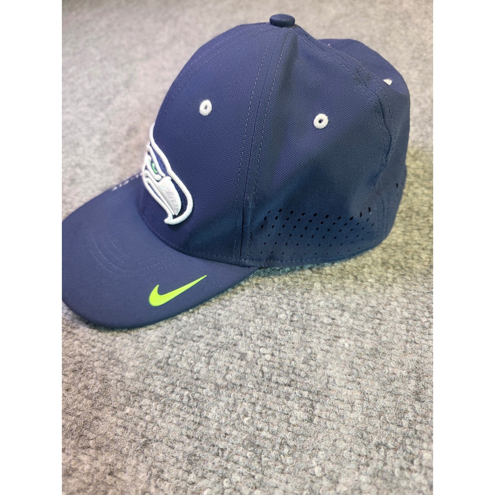 Seattle Seahawks Hat Nike Dri-FIT Legacy91 Mens Navy Blue Performance Cap NFL