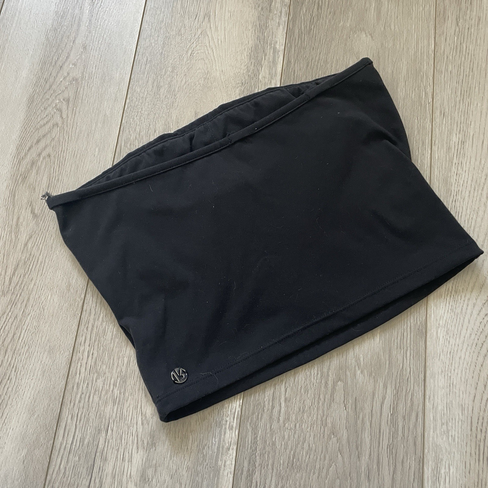 Buffbunny Strapless Top stretch crop womens Black (medium) going out summer