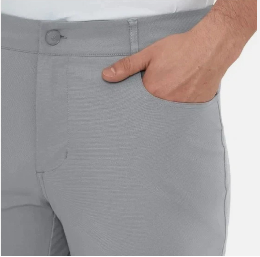 Modern Ambition Men’s 5-Pocket Pant Moisture Wicking Fabric Gray Size 30×32