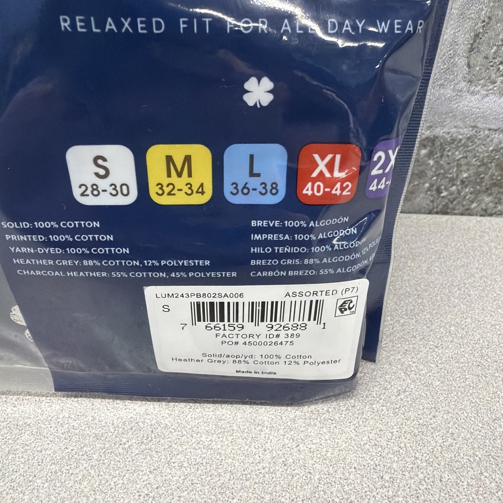 NWT Lucky Brand Small Men’s 4pk. Stretch Boxer Briefs Assorted Navy & Gray