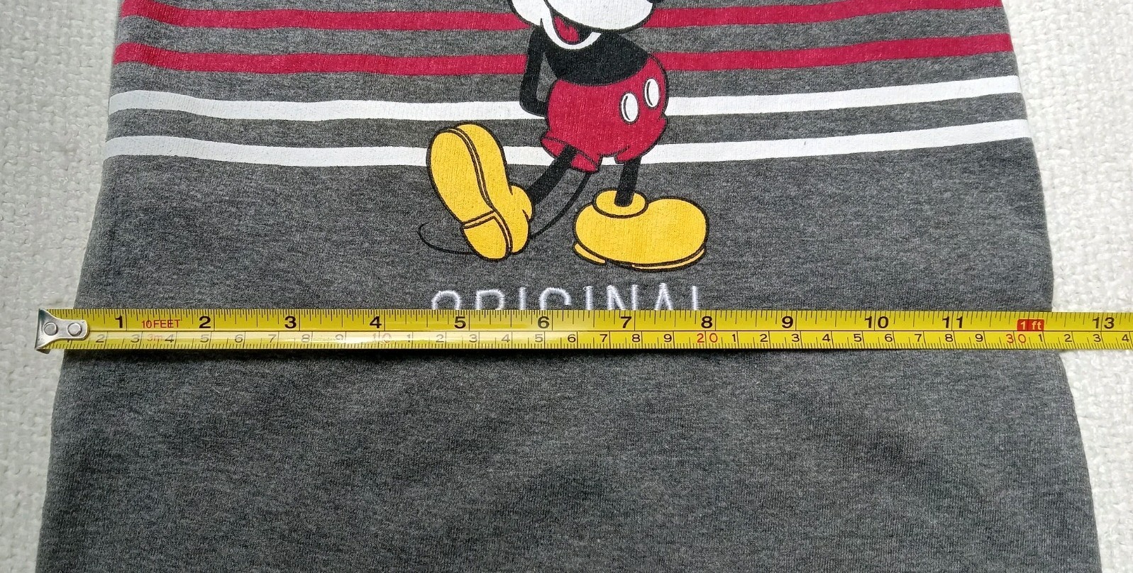 Disney Baby”True Original” Mickey Mouse Design Knit Overall- Size 18 Months-READ