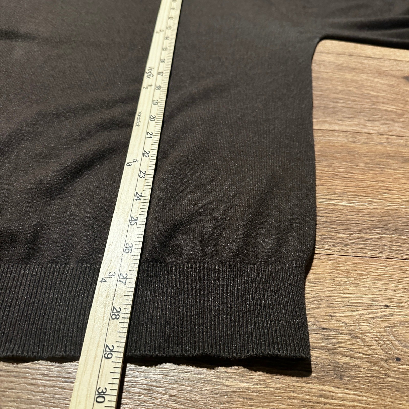 Vintage Jack Lipson Brown Silk Cashmere Mock Neck Sweater Mens Large