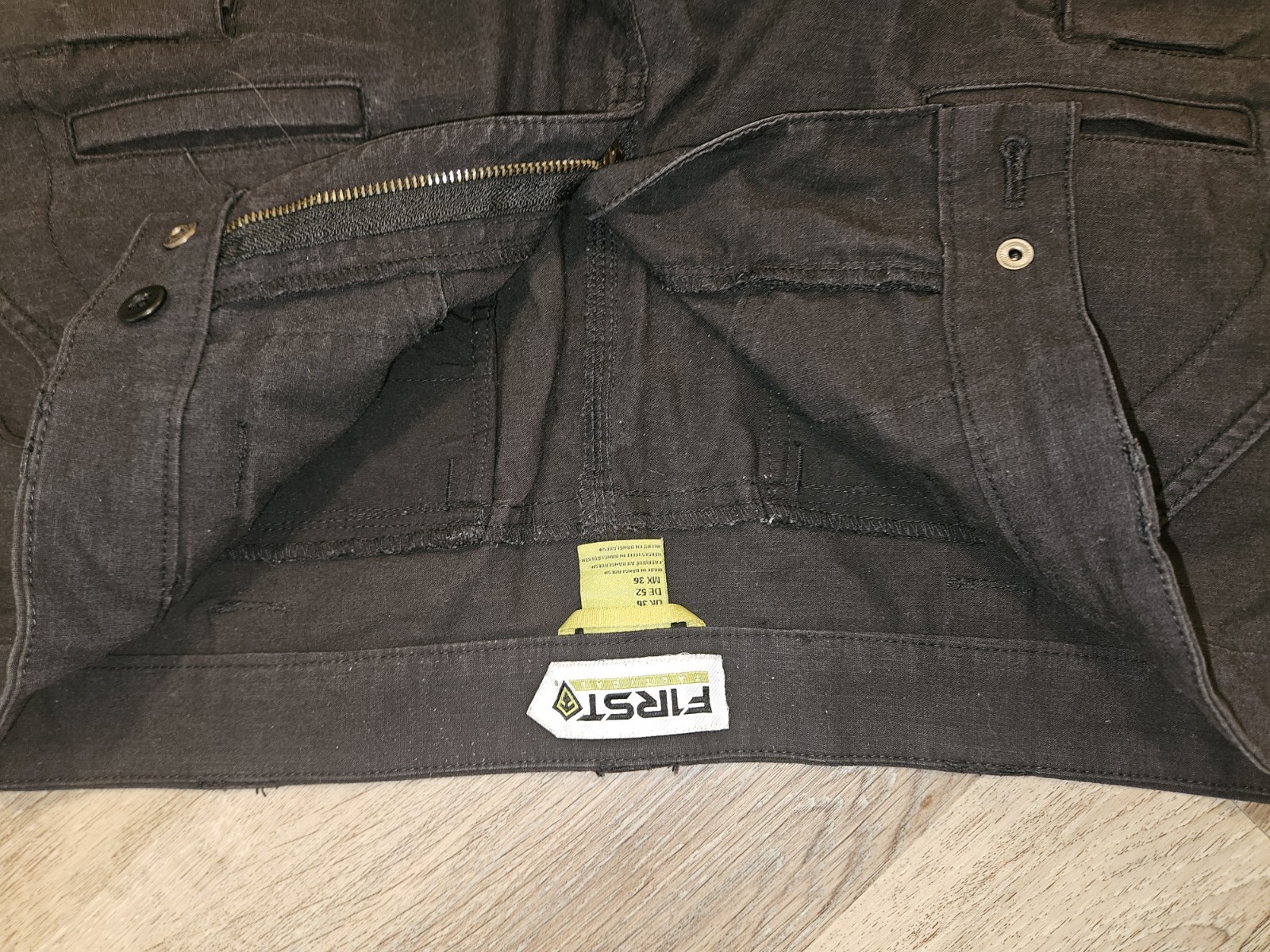 First Tactical Men’s Black Canvas Cotton Tactical Workwear Pants Straight Leg 36