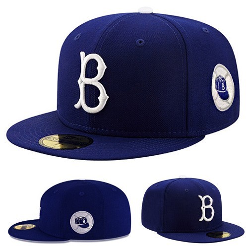 New Era Brooklyn Dodgers Fitted Hat MLB 1955 World Series Patch Green Under Brim