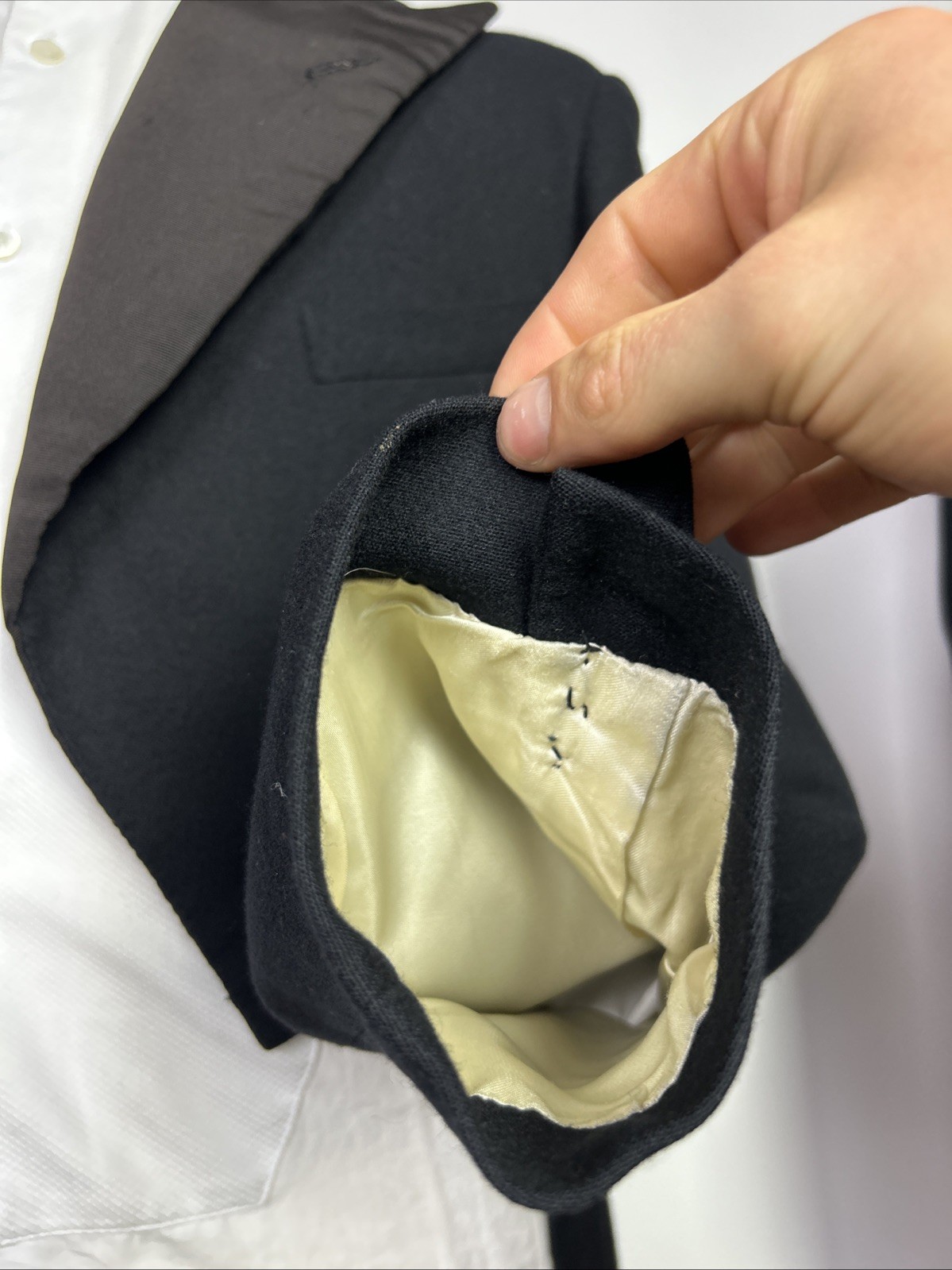 Bespoke White Tie Tailcoat Suit (38R) Handmade Dinner Savile Row Antique Vintage