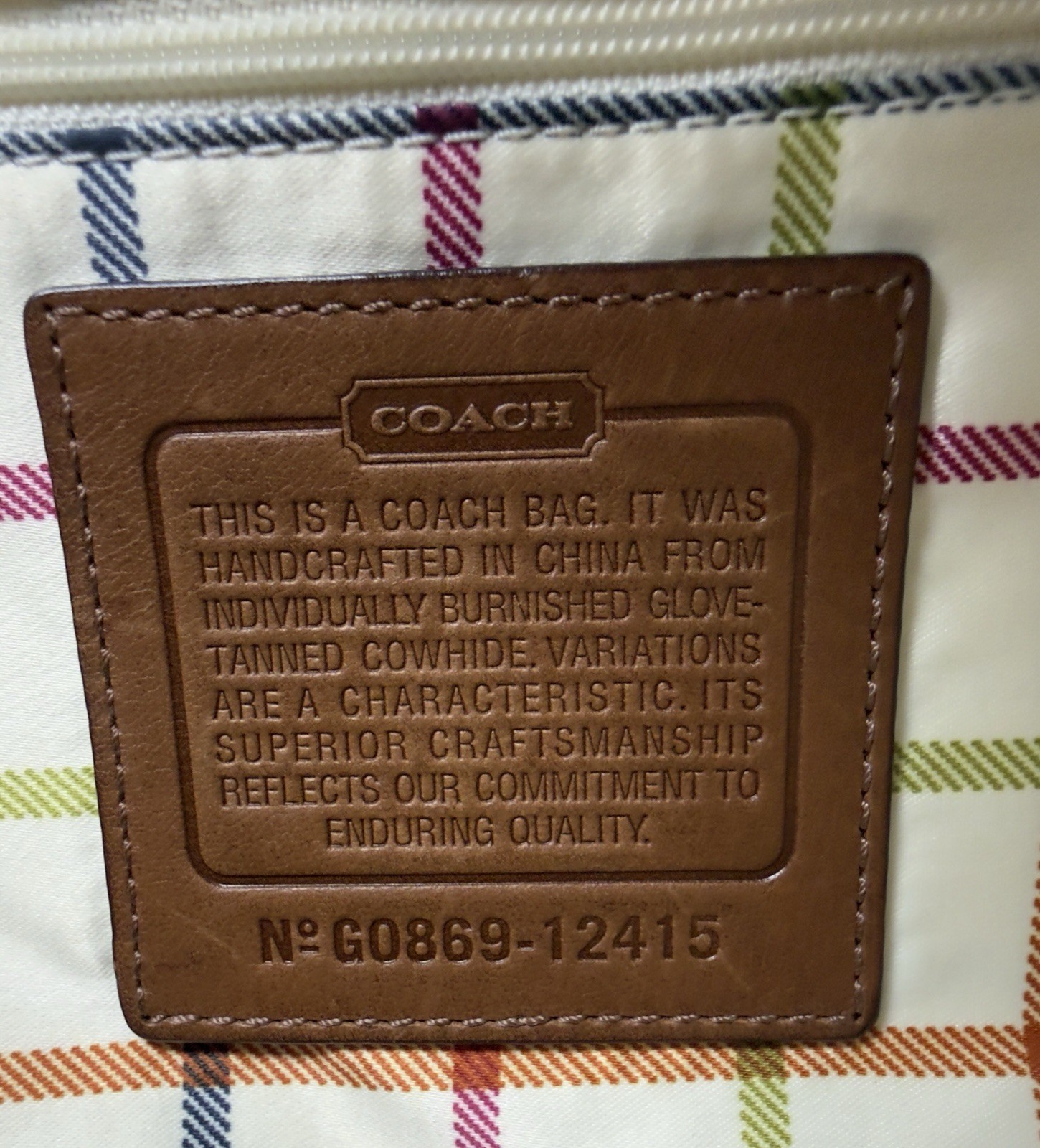 Title: Coach Bleecker Leather Tote 12415 British Tan Brown Shoulder Bag 2008