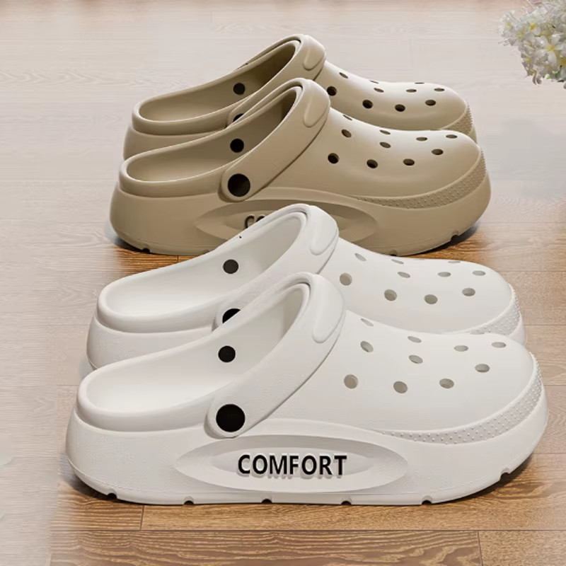 Antislip Garden Clogs Thick Sole Mules Men Women Comfort Beach Sandals