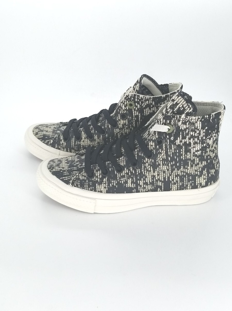4943 Converse Unisex CTAS II Hi Top Sneakers Bk/Buff/Green Size 5 Men’s 7 Womens