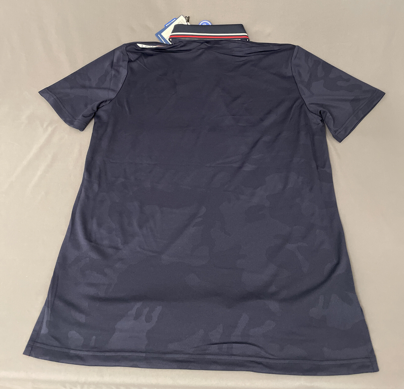 RLX Ryder Cup Golf Shirt Polo Logo Camo Ralph Lauren Medium Navy Blue NWT