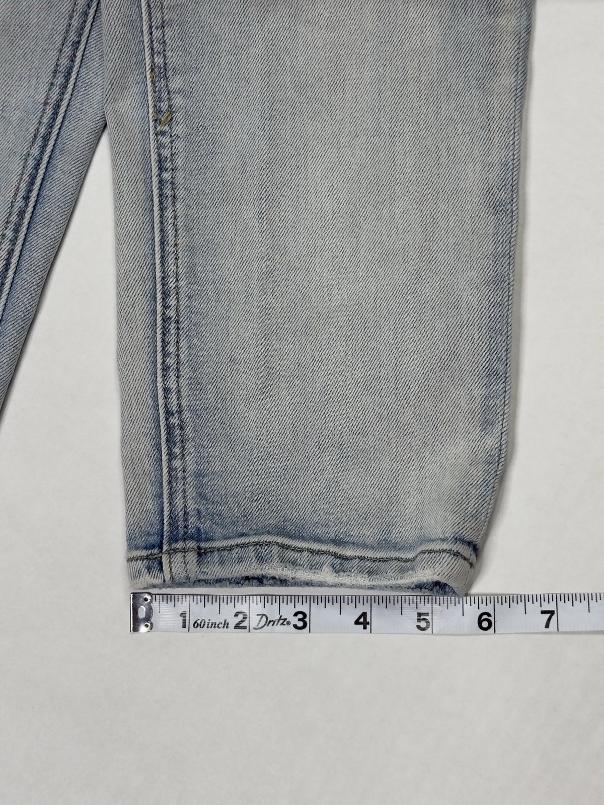 KSUBI Van Winkle Hunter Jeans Men’s 36 Measure 35×30 Red Lion Light Blue