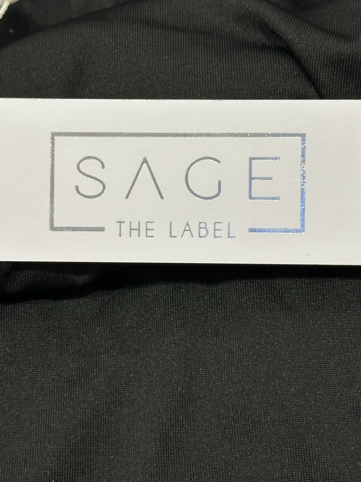 Sage The Label Crochet Backless Mini Dress Large Black Boho Festival Vacation