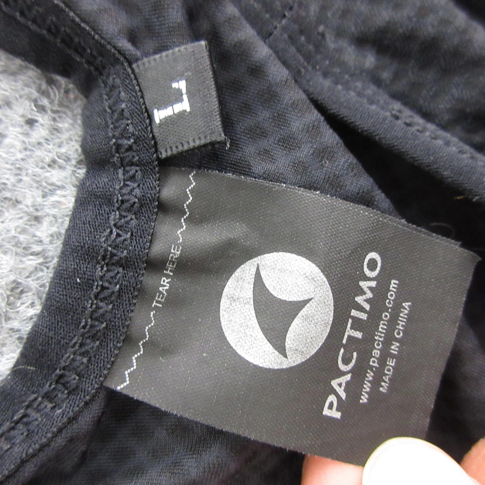 Pactimo Bib Shorts Mens Large Black Cycling Mesh Padded 10 Inseam Biker Road