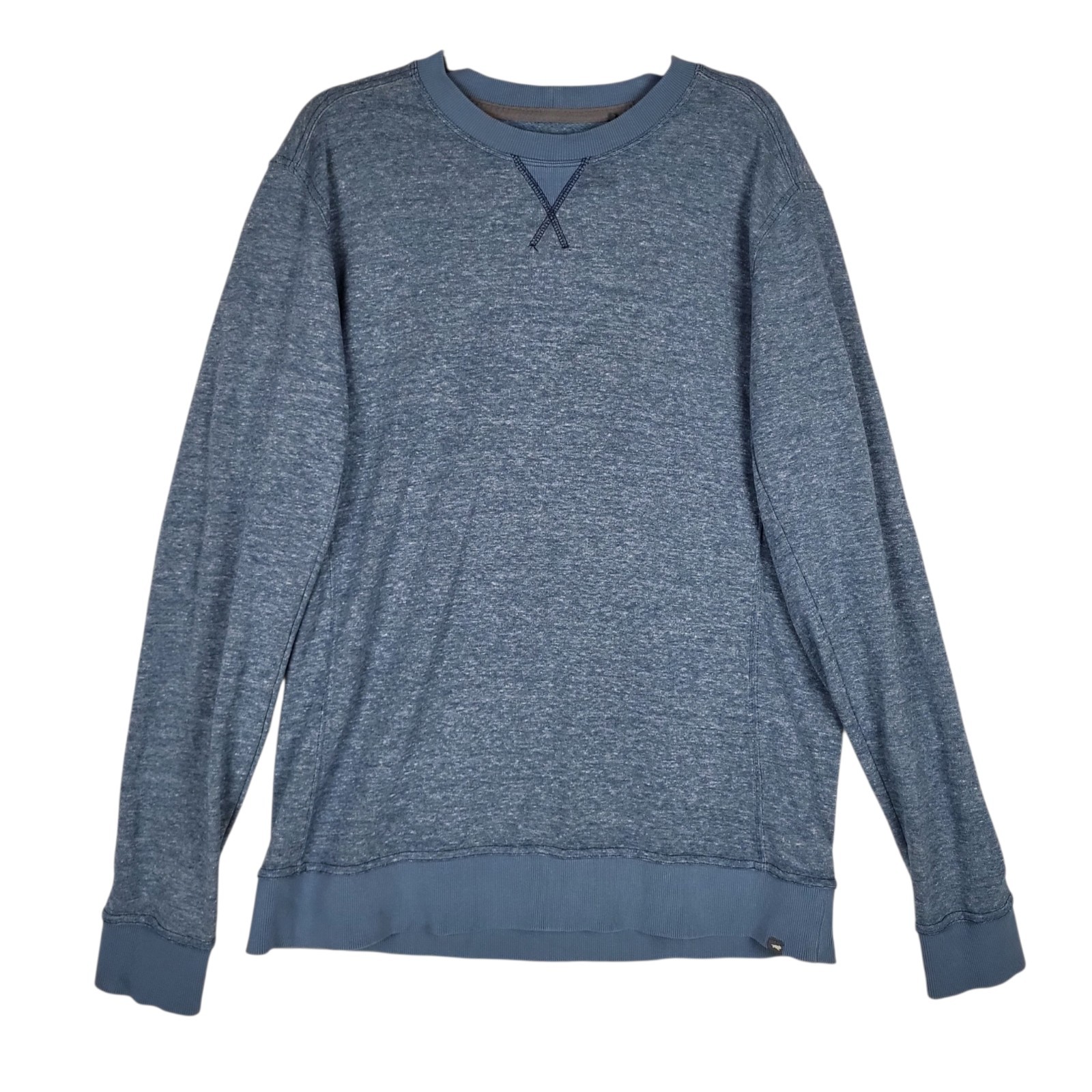 Toad & Co Hemp Sweatshirt Men’s XL Blue Heathered Lightweight Athleisure Lounge