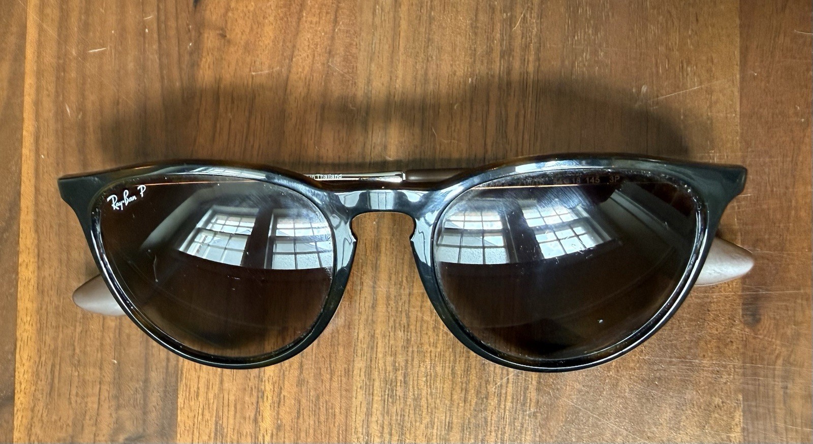 Ray-Ban Erika RB4171 710/T5 Polarized Frame Brown Lens 54-18 145mm