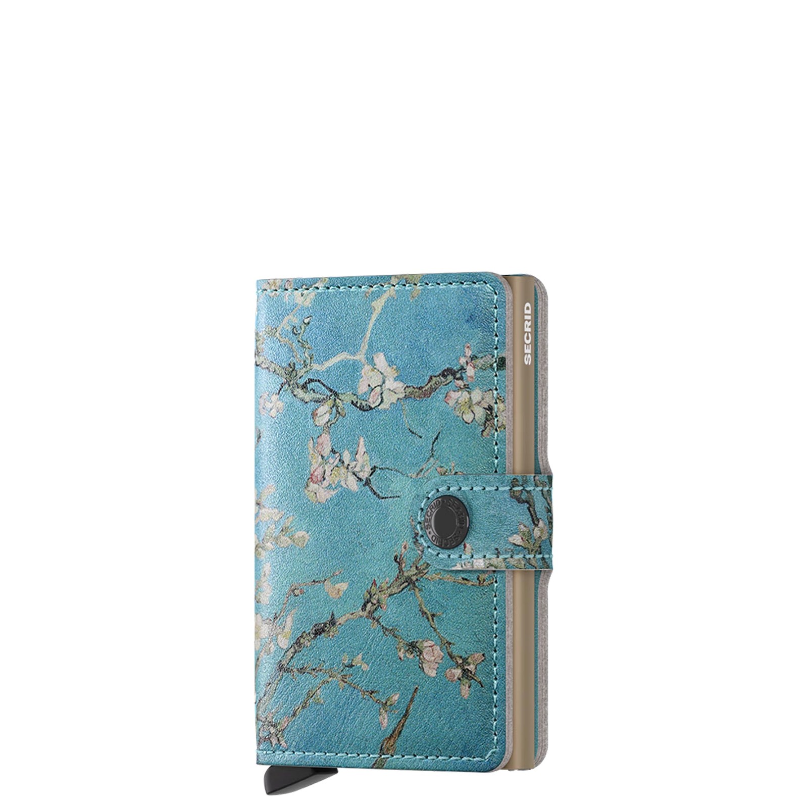 Secrid Mini Wallet Unisex – Aluminum Plastic Floral Blue
