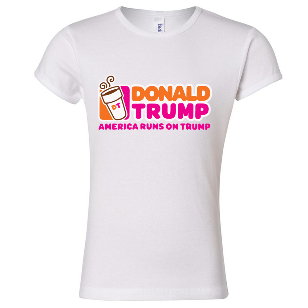 🔥 America Runs on Trump Youth Girls shirt MAGA DT 2024 USA election Bulletproof