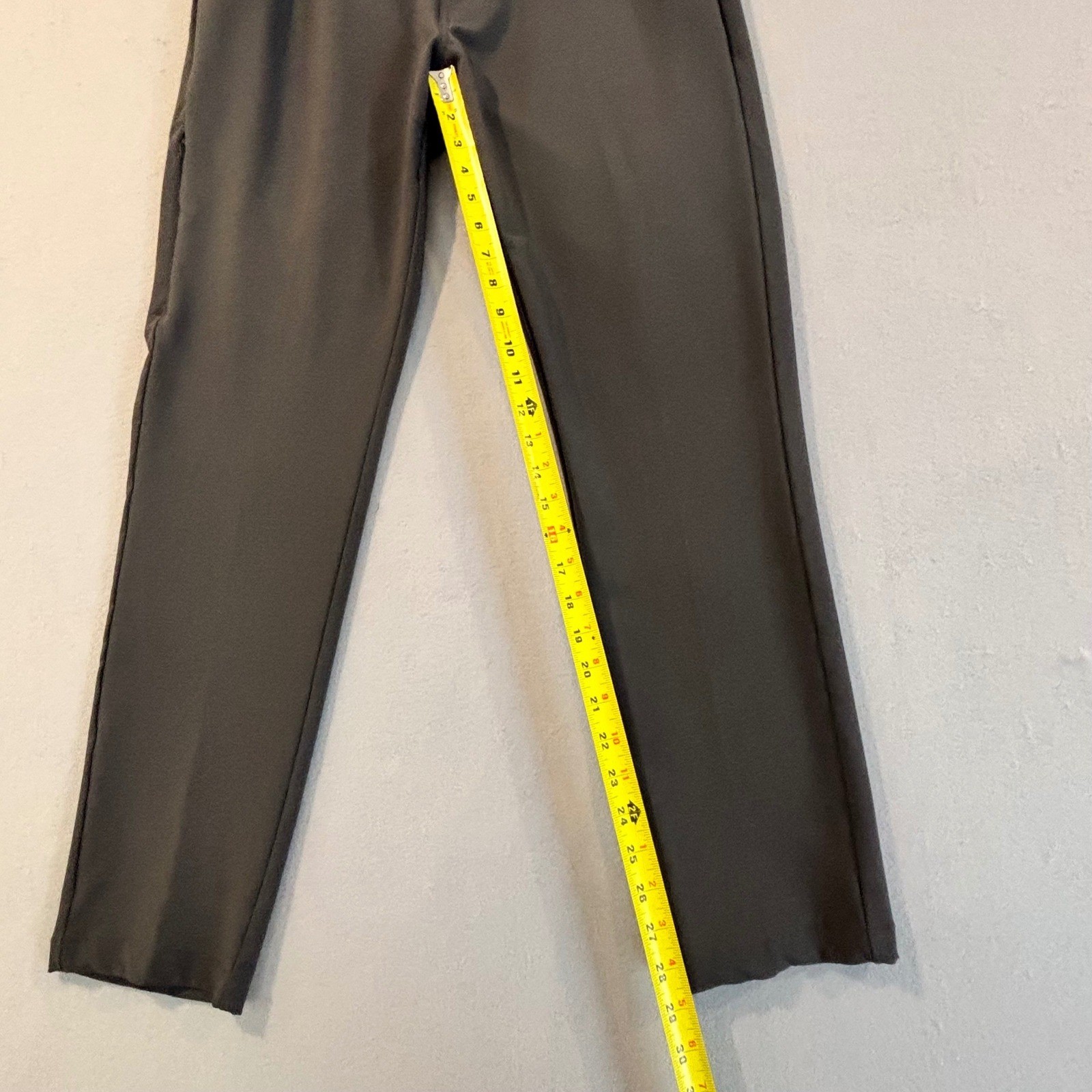 BYLT Premium Basics Mens Everyday Pant Charcoal Grey Stretch Trousers Size 34