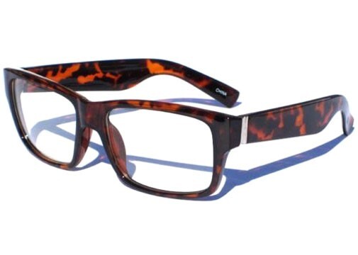 CLEAR LENS GLASSES Demi Tortoise Shell Design Hipster Retro Frame NEW