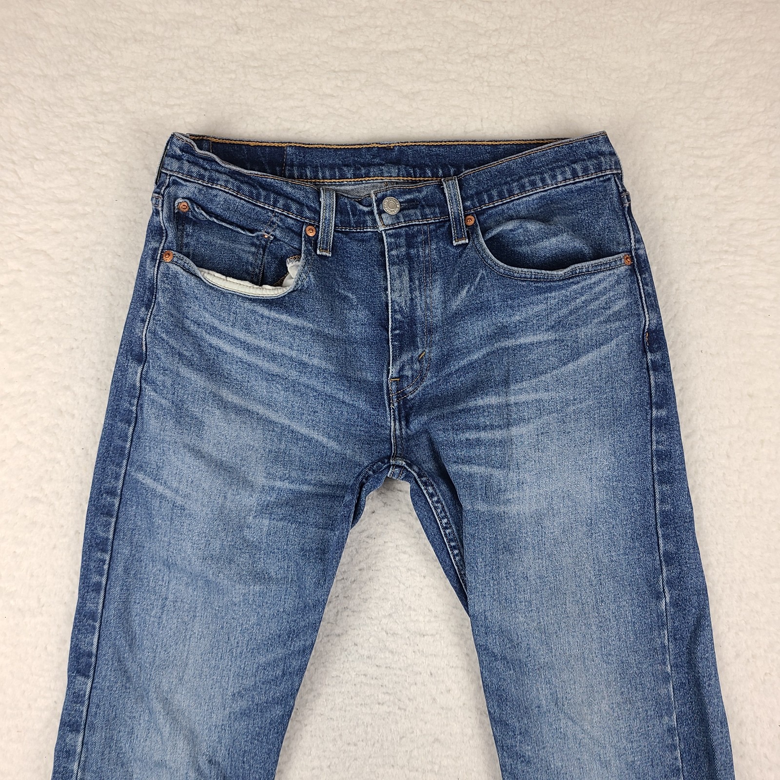 Levi’s 502 Jeans Mens Blue 31×30 Slim Tapered Medium Wash Denim