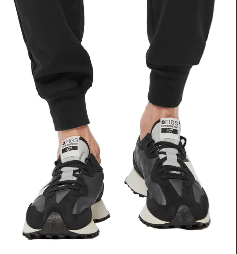 New Balance Mens LIFE SYLE U327 FB Athletic Casual Running Sneakers Black/White