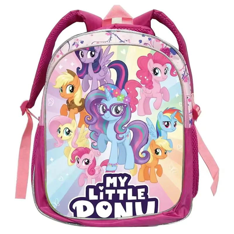 Cartoon Pony Kids Backpack Children School Bag for Girls