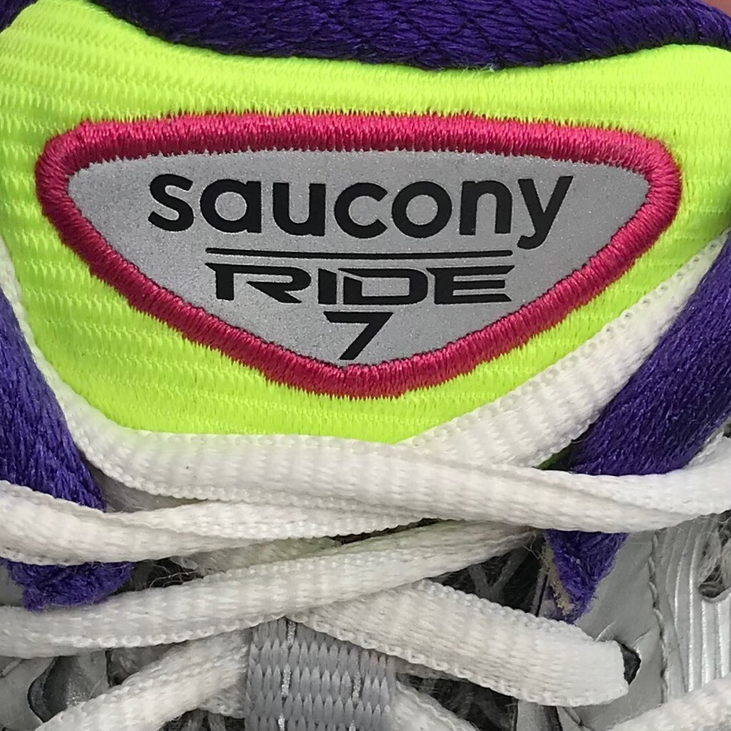 Saucony Womens Ride 7 Running Shoes Multicolor S10241-2 Stripe Lace Up Mesh 8M