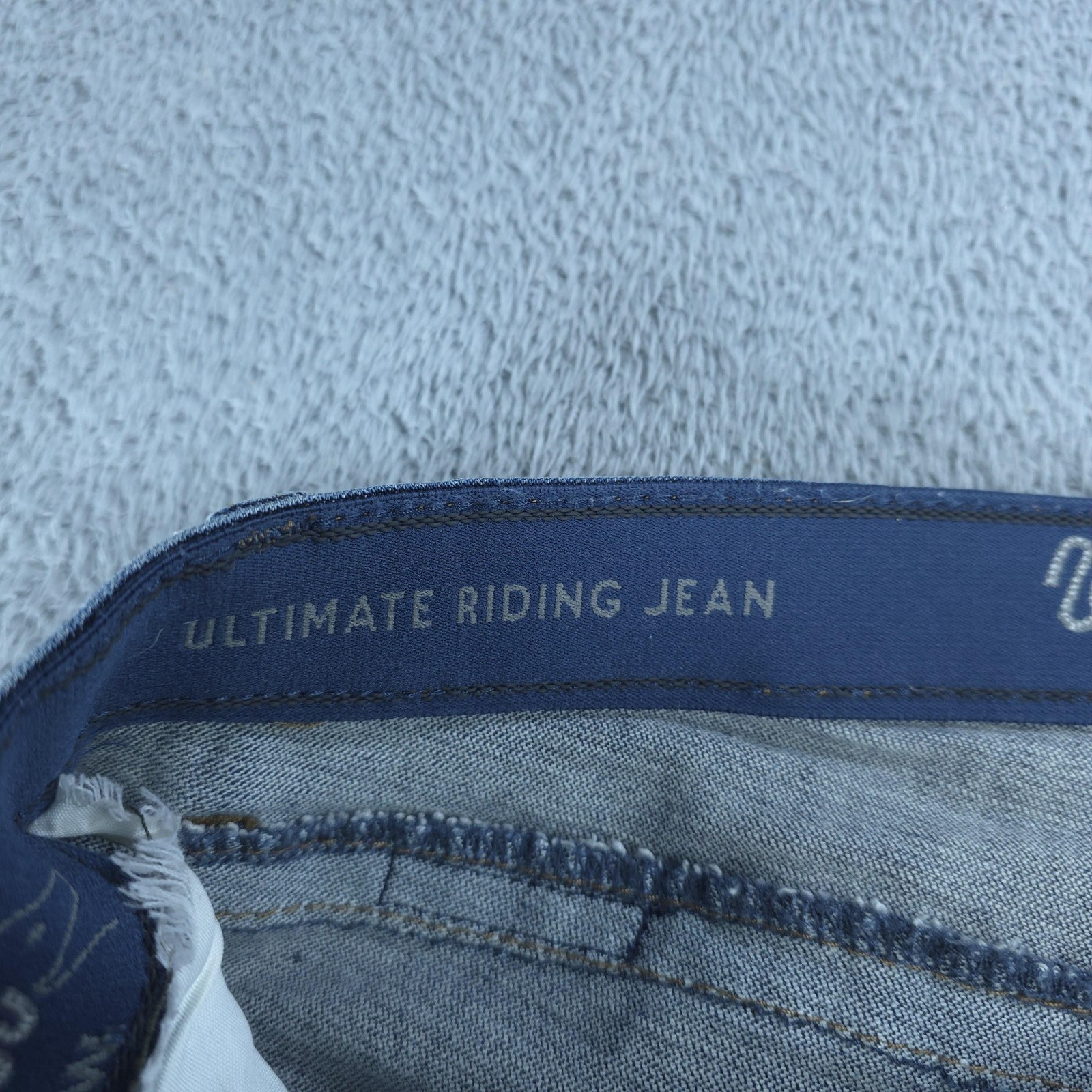 Wrangler Willow Riding Jeans Womens 11 X 34 Blue Medium Wash Bootcut Stretch