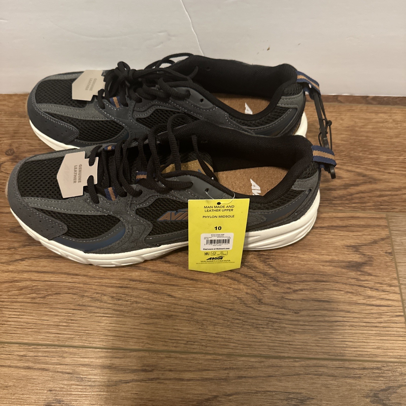 Avia 5000 Men’s Performance Walking Shoes Leather Mesh Sneakers M Wide W Width