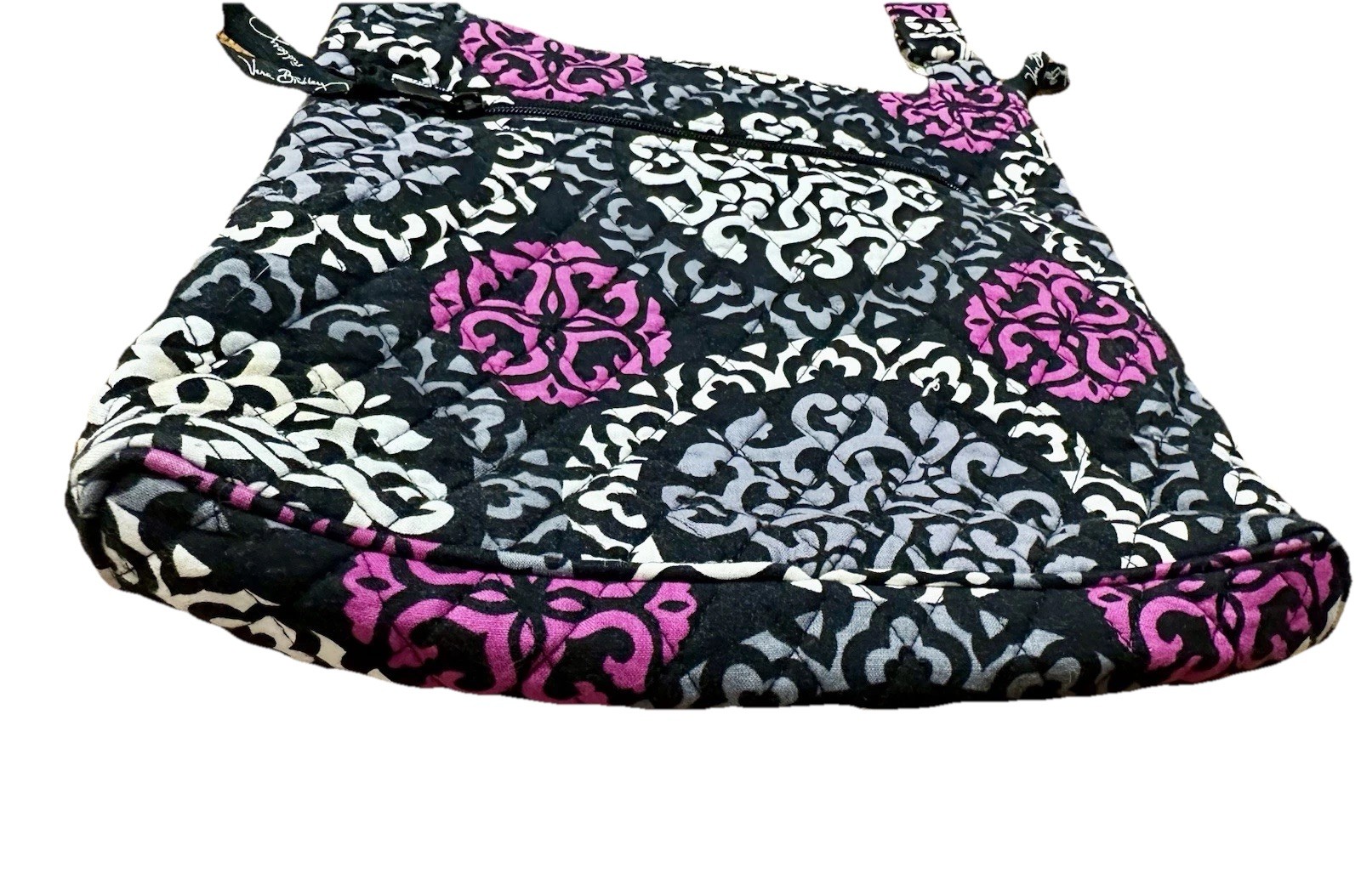 Vera Bradley Canterberry Magenta Crossbody Hipster Purse Quilted Shoulder Bag