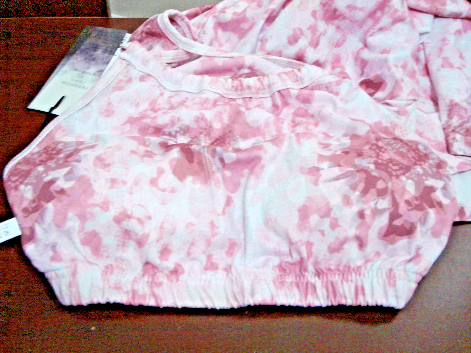 Kyodan Freedom Trail Stretch Rose Tie-Dye Athletic Dress Built-In Bra NWT Sz. M