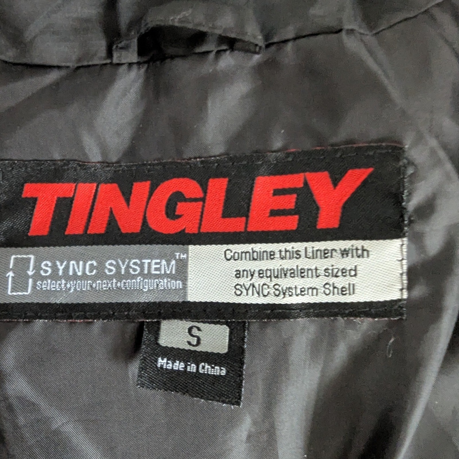 Tingley Men’s Black Puffer Insulated Jacket Sync System Liner Size S