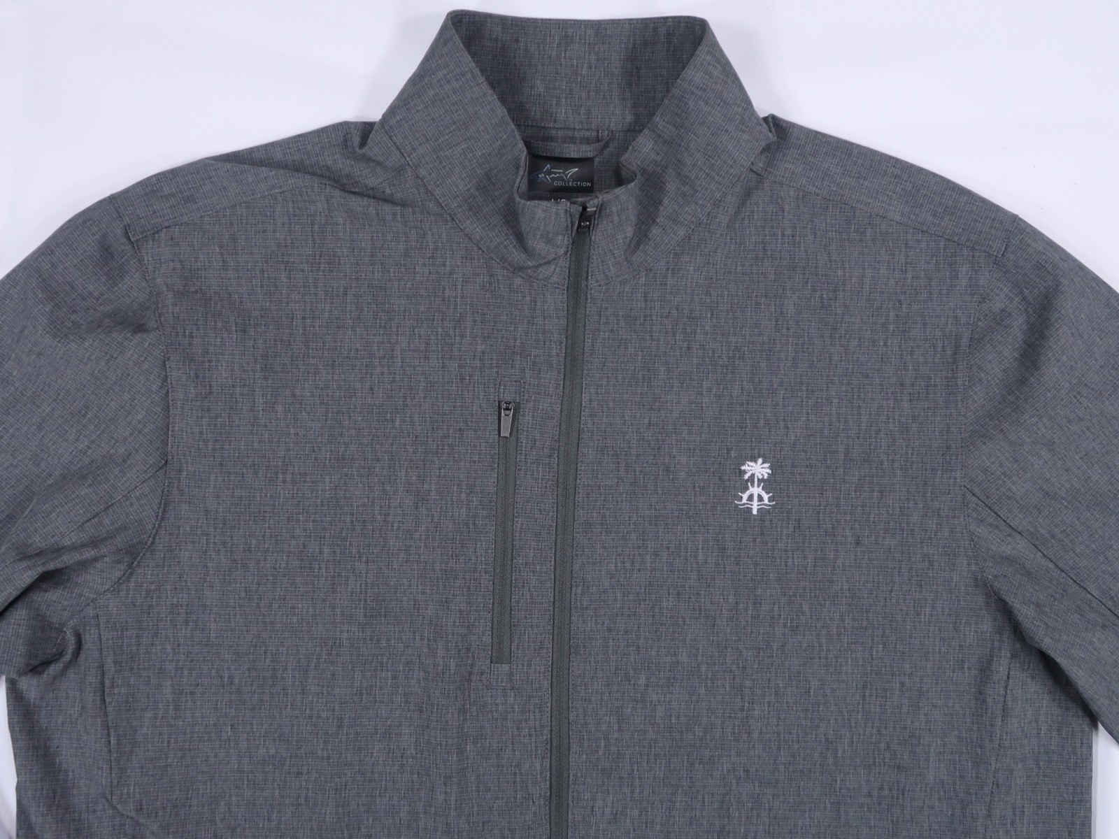 NEW Greg Norman Collection Royal Palm Yacht & Country Club zip golf jacket Large